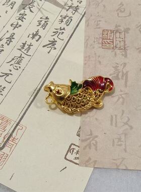 国风珐琅彩锦鲤匙扣41