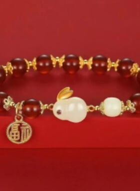 新中式玉兔手链女款46