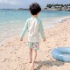 ໄດໂນເສົາແຂນຍາວຂອງເດັກຊາຍ Sunscreen ຊຸດລອຍນ້ໍາ Split ແຫ້ງໄວ