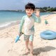 ໄດໂນເສົາແຂນຍາວຂອງເດັກຊາຍ Sunscreen ຊຸດລອຍນ້ໍາ Split ແຫ້ງໄວ