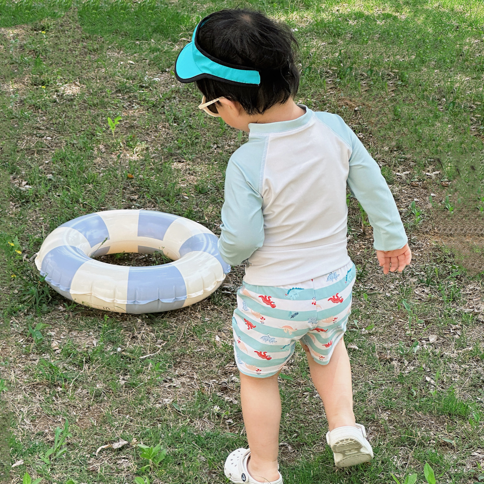 男童海边泳衣夏季2025新款儿童长袖防晒游泳衣小童速干分体泳装潮,淘宝优惠券,粉丝福利购,淘宝优惠卷