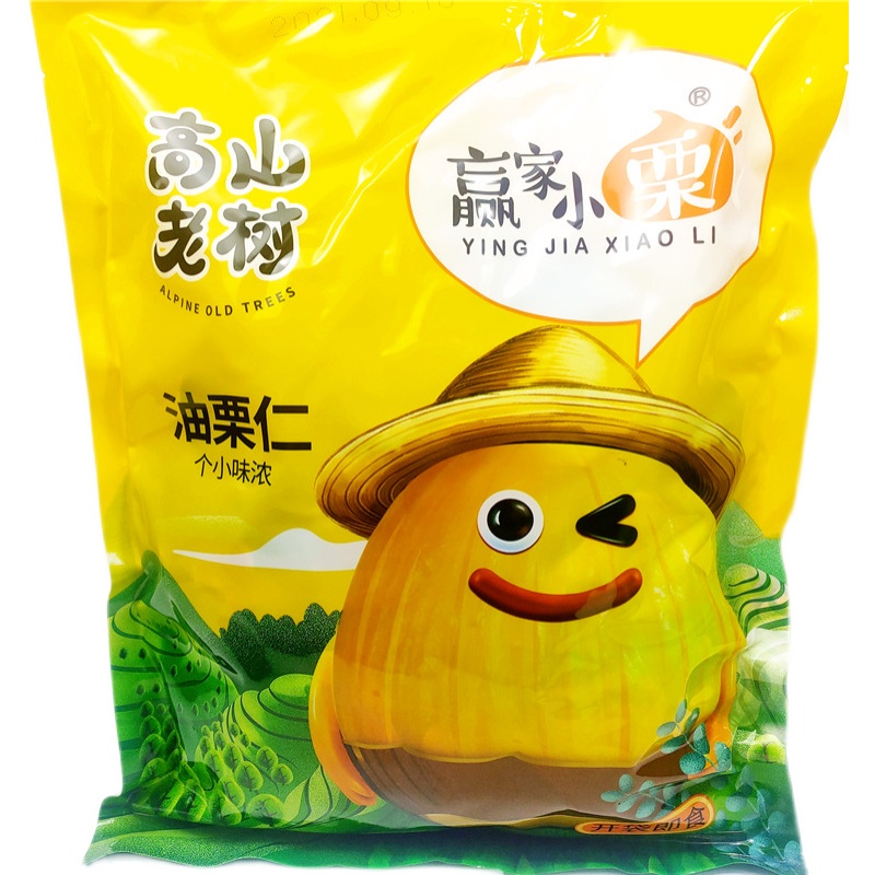 【送锅巴约70g】山东赢家小栗油栗仁500g个小味浓油栗无添加坚果 - 图3