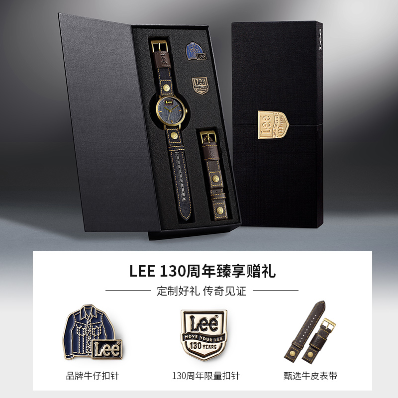 Lee品牌手表男士130周年复古时尚2019新款ck石英表dw学生个性潮流