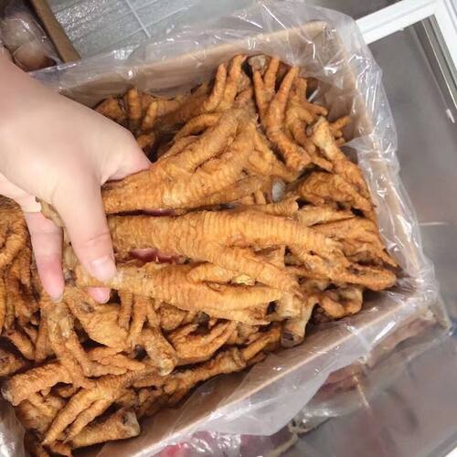 新鲜冷冻虎皮鸡爪商用半成品凤爪卤鸡爪卤菜店饭店整箱20斤 - 图0