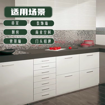 Metal Mosaic Decorated Board Bamboo Wood Metal Sheet Protection Wall Panel Metal Wood Finishes Background Furnishing Metal Wall Panels