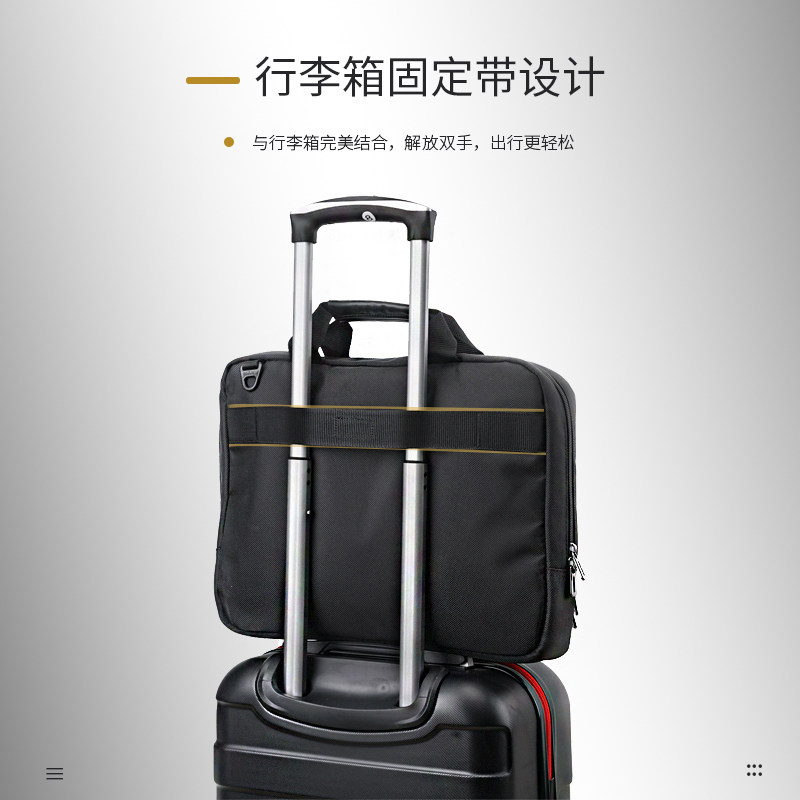 Targus/泰格斯公文包男商务青年牛津帆布大容量手提电脑包 TBT914