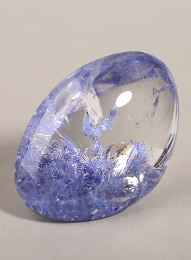 天然水晶原石随形镶嵌吊坠