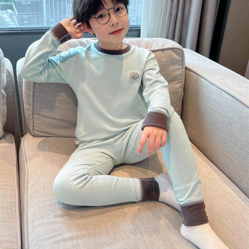 男童秋衣秋裤套装2025新款德绒保暖纯棉中大儿童春秋冬款男孩内衣,淘宝优惠券,粉丝福利购,淘宝优惠卷