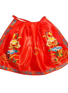 刺绣红色莲花披风泰山奶奶爷爷观音菩萨佛祖神明女神佛像神像婆婆