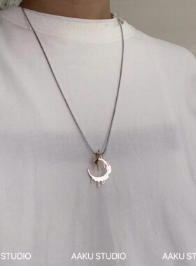 ins冷淡风毛衣链项链ins钛钢配饰