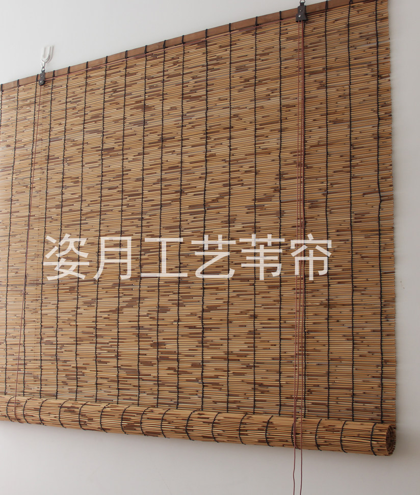 包邮精品芦苇帘子草帘子卷帘复古苇帘窗帘门帘遮光遮阳帘子竹帘子_虎窝淘