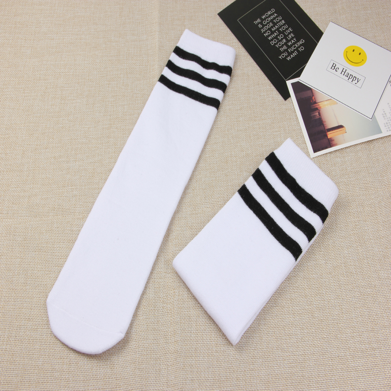 儿童足球袜长筒袜学院风男童女童儿童小学生纯