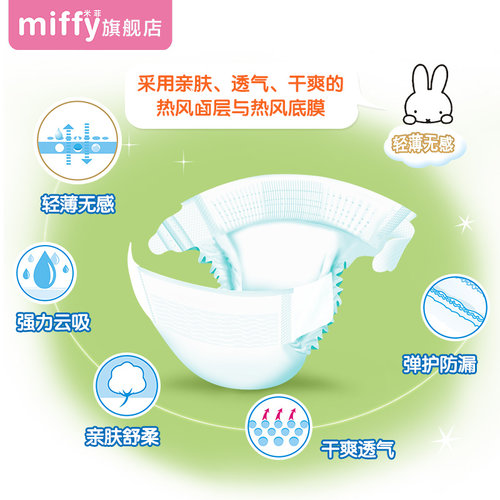 【线下同款】solove米菲纸尿裤云薄轻芯超薄柔软婴儿尿不湿透气 - 图0