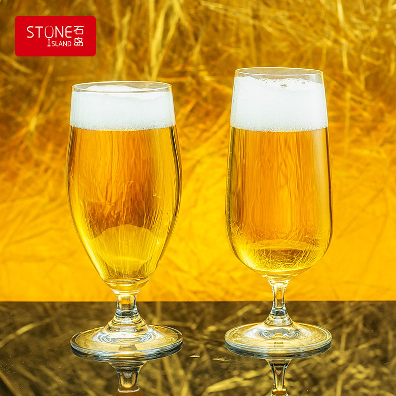 石岛水晶玻璃啤酒杯KTV酒吧酒杯果汁饮料杯欧式扎啤杯子6支ins风,淘宝优惠券,粉丝福利购,淘宝优惠卷