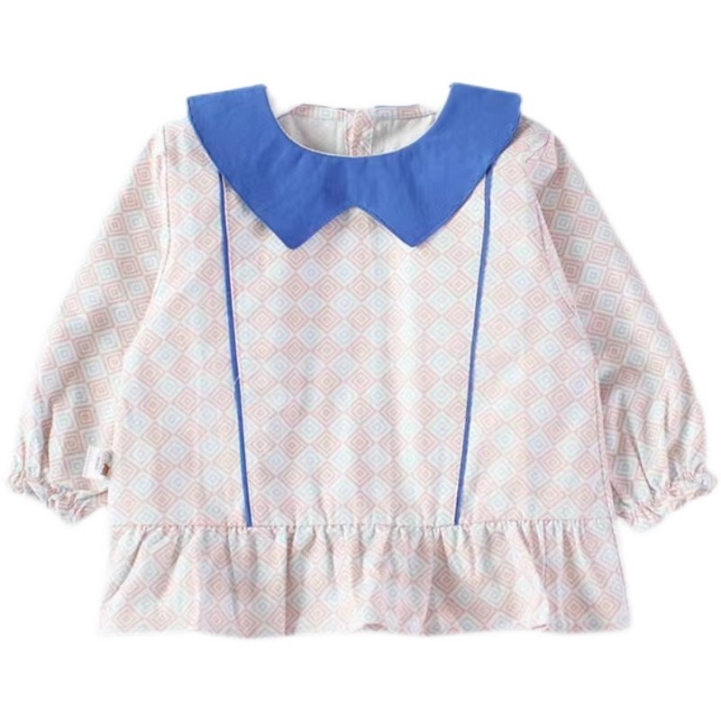 女童罩衣纯棉防水系扣款外套洋气宝宝外穿外罩兜兜护衣韩版123岁,淘宝优惠券,粉丝福利购,淘宝优惠卷