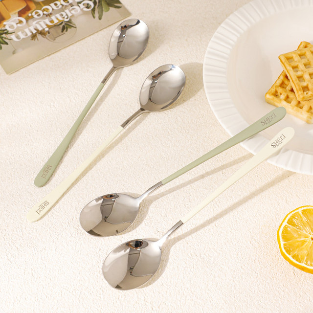 Sheli stainless steel rice spoon matte brushed wire