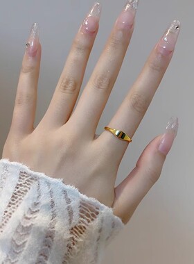 2026新款东方风钛钢波浪戒指