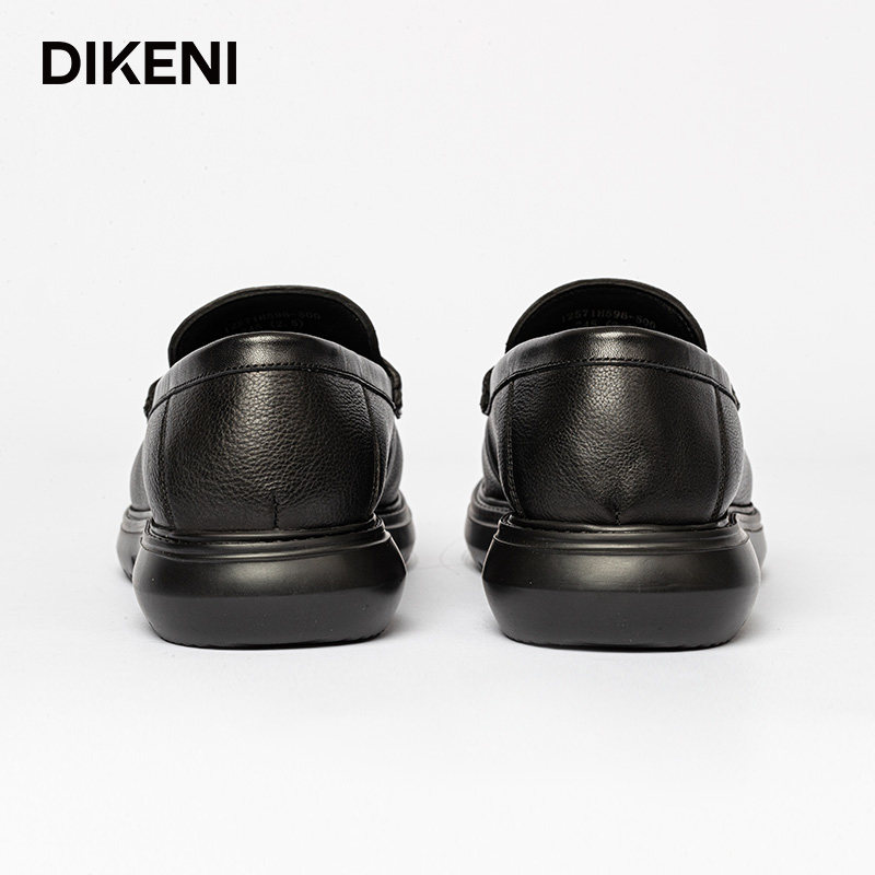 【高品质牛皮】迪柯尼男鞋舒适一脚蹬豆豆鞋休闲皮鞋,淘宝优惠券,粉丝福利购,淘宝优惠卷