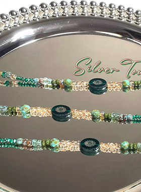 【售罄展示】SilverTour | 碧潭秋月 原创定制进口捷克珠琉璃手链