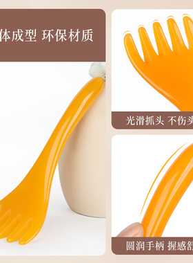 五爪头部按摩梳头部经络放松挠头