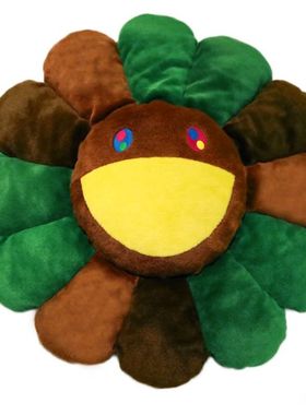 时尚日本村上隆毛绒抱枕摆件