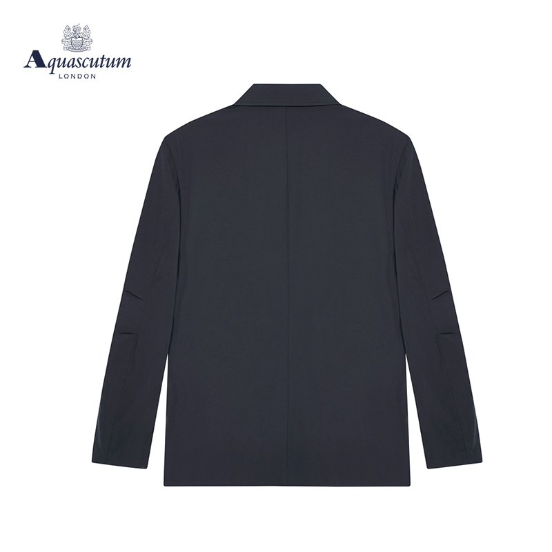 Aquascutum/雅格狮丹春夏新款休闲翻领男上衣夹克外套Q4951EM011