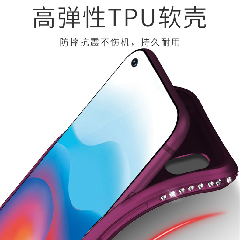 opporeno6手机壳女款reno6pro液态硅胶reno6全包防摔reno5K超薄软壳reno5pro仙女网红reno6por磨砂磁吸支架潮 - 图2