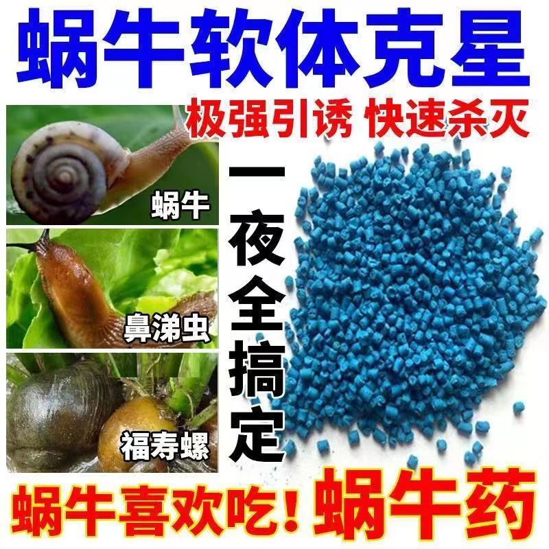 四聚乙醛6% 杀灭蜗牛药 田螺鼻涕虫蛞蝓软体虫杀虫剂撒施草坪菜地 - 图2