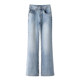 Brandy Girl jeans bootcut ແອວສູງຂອງແມ່ຍິງ bm slim ກະທັດຮັດ trousers ຝຣັ່ງ retro flared