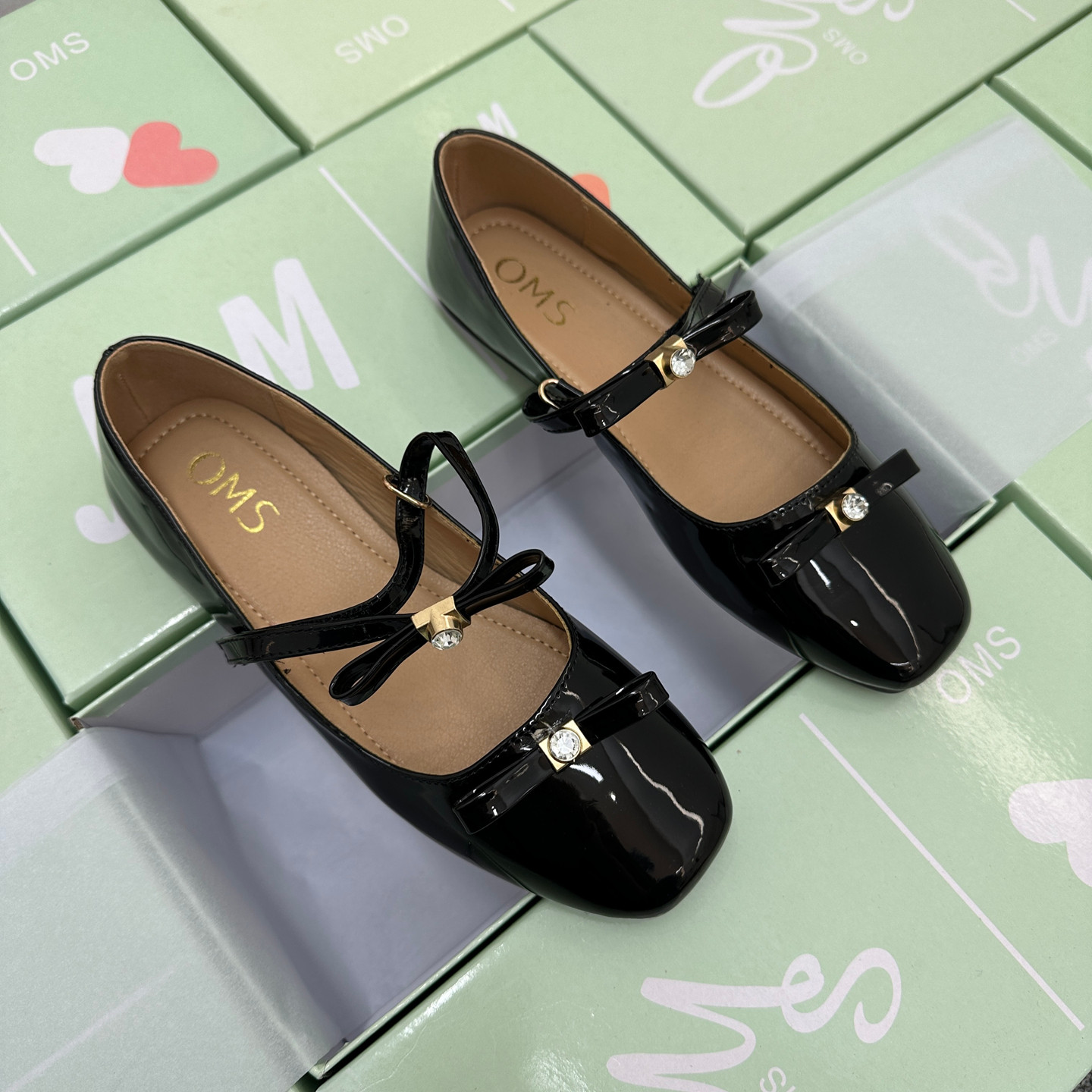 韩版方头玛丽珍鞋女蝴蝶结一字带平底百搭芭蕾舞鞋,淘宝优惠券,粉丝福利购,淘宝优惠卷