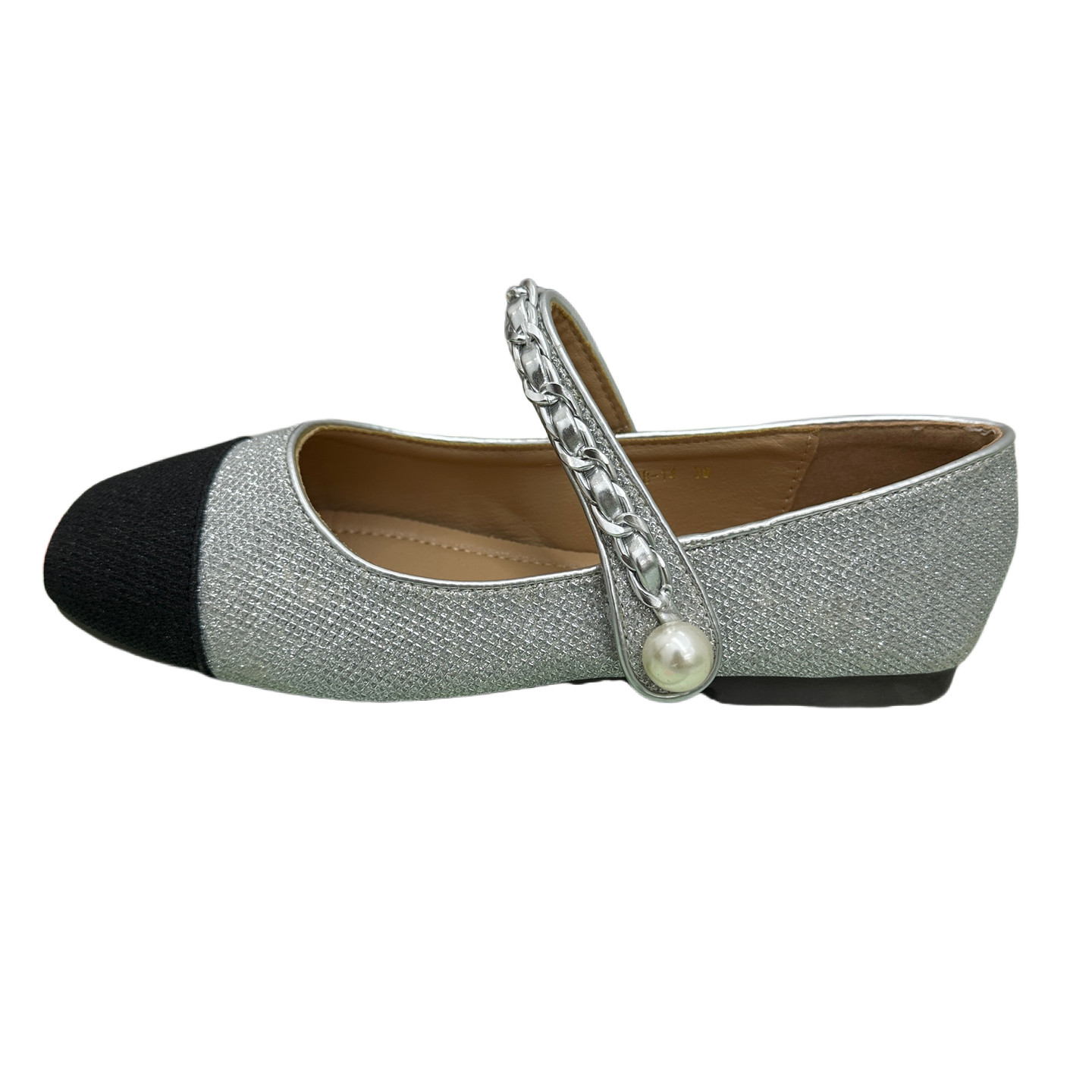 法式小香风早春玛丽珍鞋女大码拼色浅口一字带链条魔术贴平底单鞋,淘宝优惠券,粉丝福利购,淘宝优惠卷