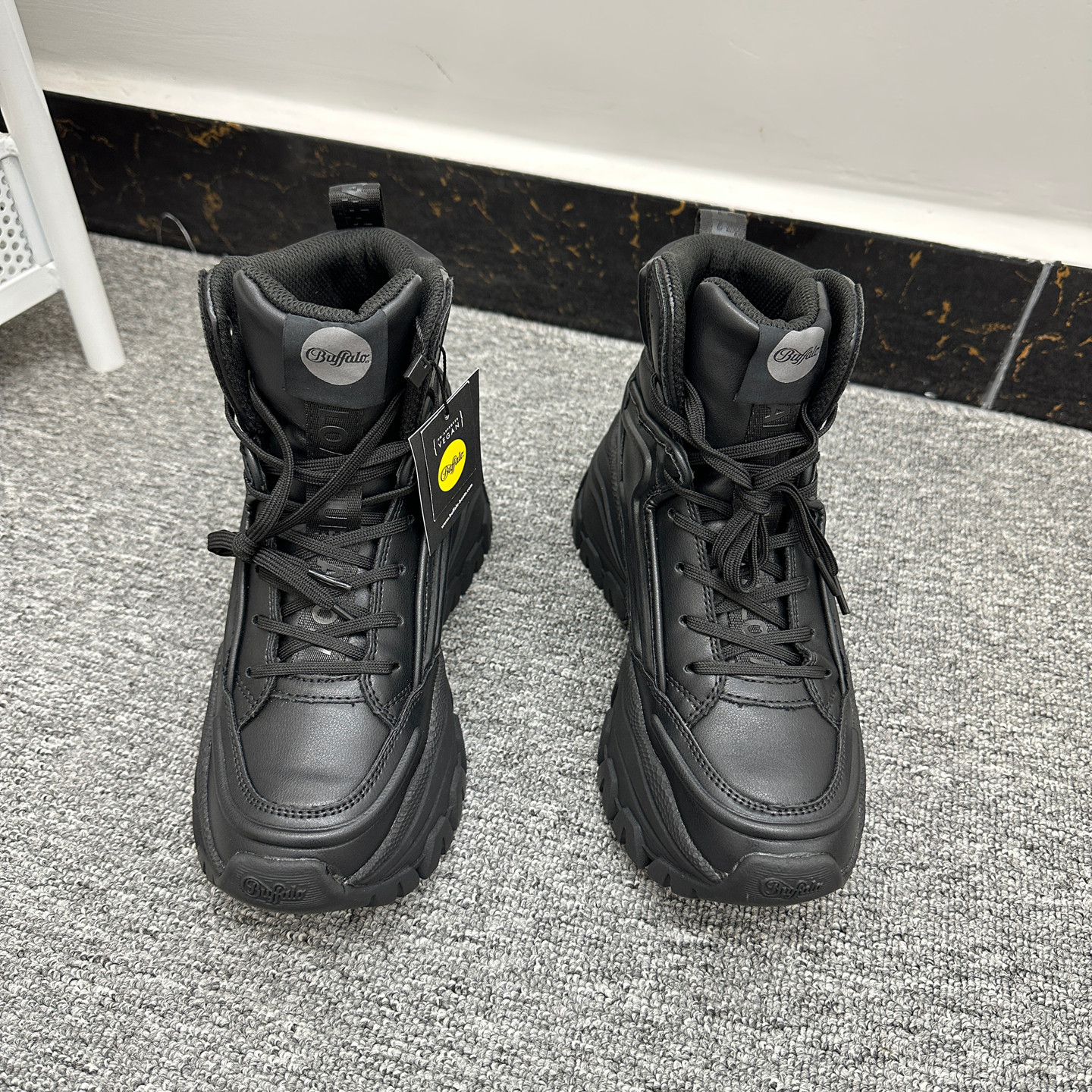 外贸膏货 Y单厚底增高老爹鞋大码圆头系带酷帅百搭舒适防滑休闲鞋,淘宝优惠券,粉丝福利购,淘宝优惠卷