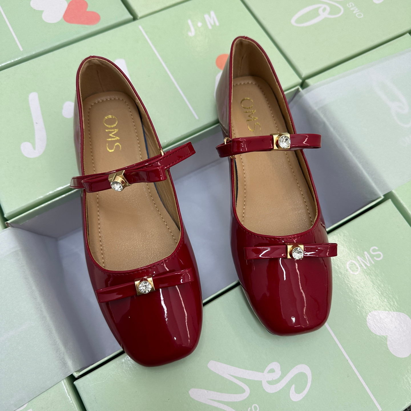 韩版方头玛丽珍鞋女蝴蝶结一字带平底百搭芭蕾舞鞋,淘宝优惠券,粉丝福利购,淘宝优惠卷