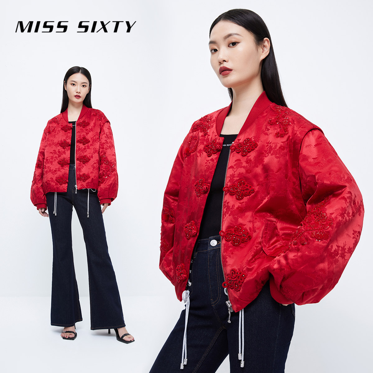 【新中式】Miss Sixtyx故宫宫廷文化春季含真丝棉服国风可拆袖