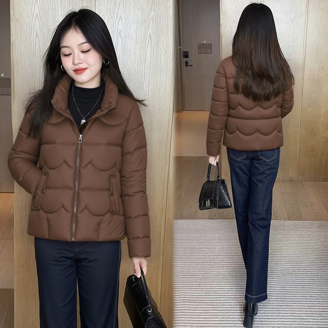 Women's short down jacket, warm, plus size, slimming