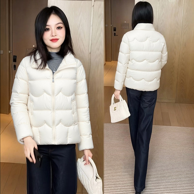 Women's short down jacket, warm, plus size, slimming
