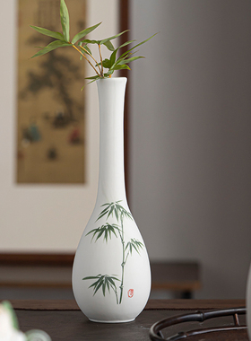 现代中式陶瓷餐桌供佛小花瓶