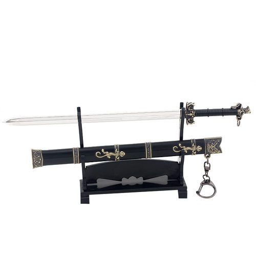 十大名剑古代兵器模型 湛卢剑越王勾践秦始皇宝剑金属武器 22CM - 图3