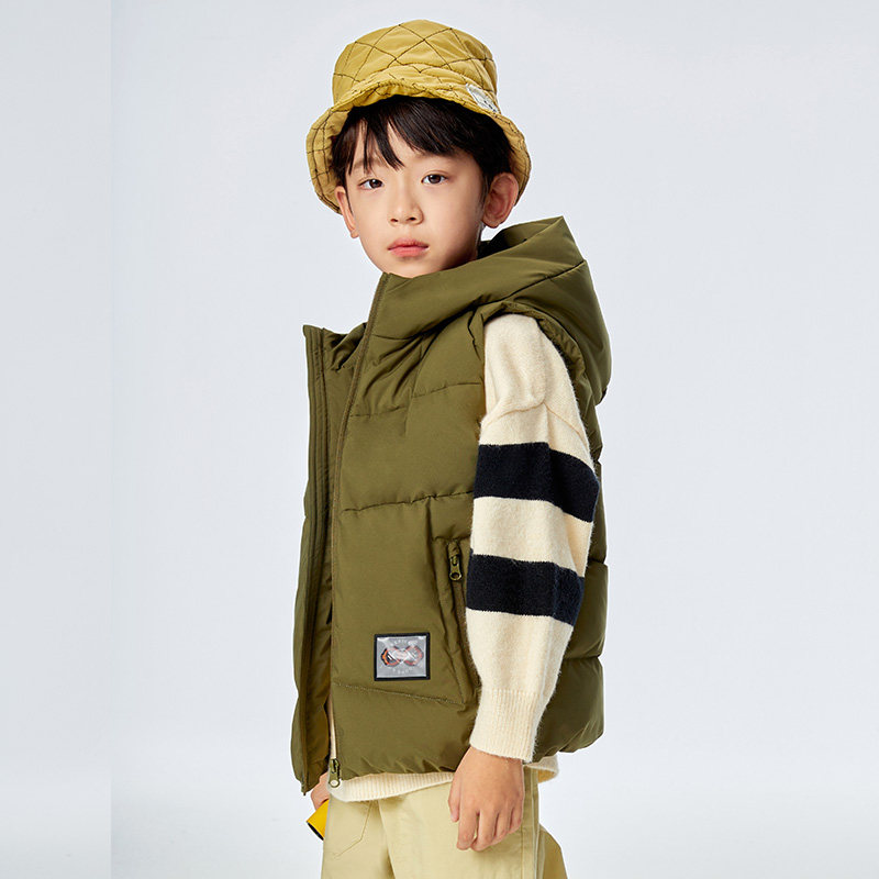 千仞岗秋冬儿童马甲连帽外穿加厚防风外套羽绒服,淘宝优惠券,粉丝福利购,淘宝优惠卷