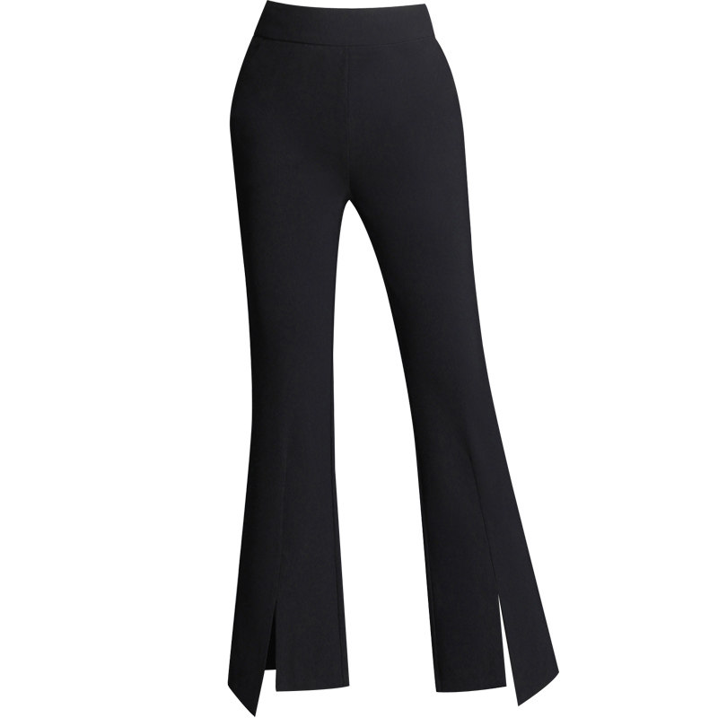 夏季妈妈雪纺九分微2020新款喇叭裤 娇兰芭莉中老年女装