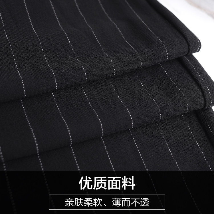 2020新款夏季薄款条纹中老年女裤 娇兰芭莉中老年女装