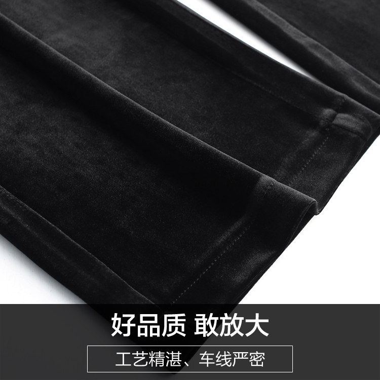 妈妈装金丝绒2020秋冬季新款阔腿裤 娇兰芭莉中老年女装