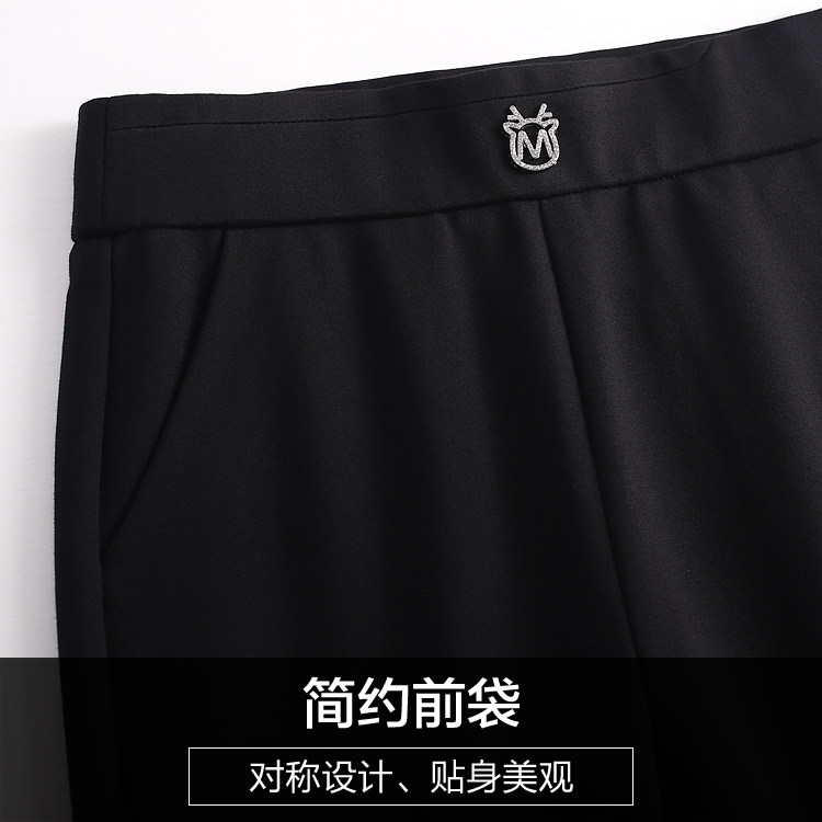 中年妈妈装秋冬2020新款加绒小脚裤 娇兰芭莉中老年女装
