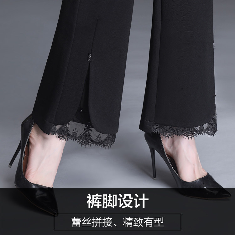 妈妈微喇裤子2020高腰中老年女裤 娇兰芭莉中老年女装