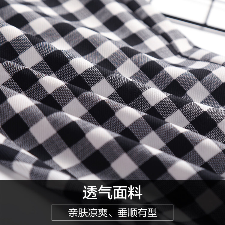 格子哈伦裤子 娇兰芭莉中老年女装