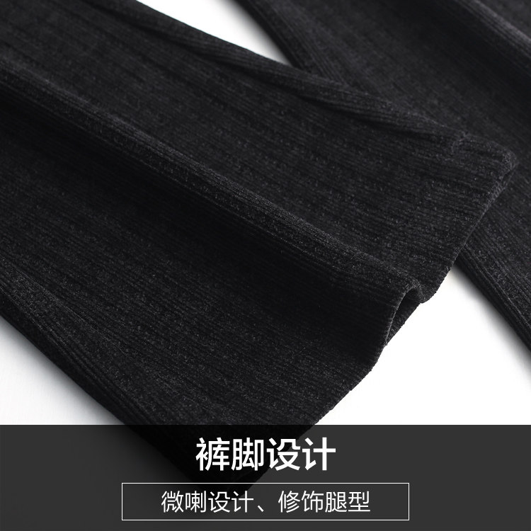 松紧腰微秋冬季妈妈装中年喇叭裤 娇兰芭莉中老年女装