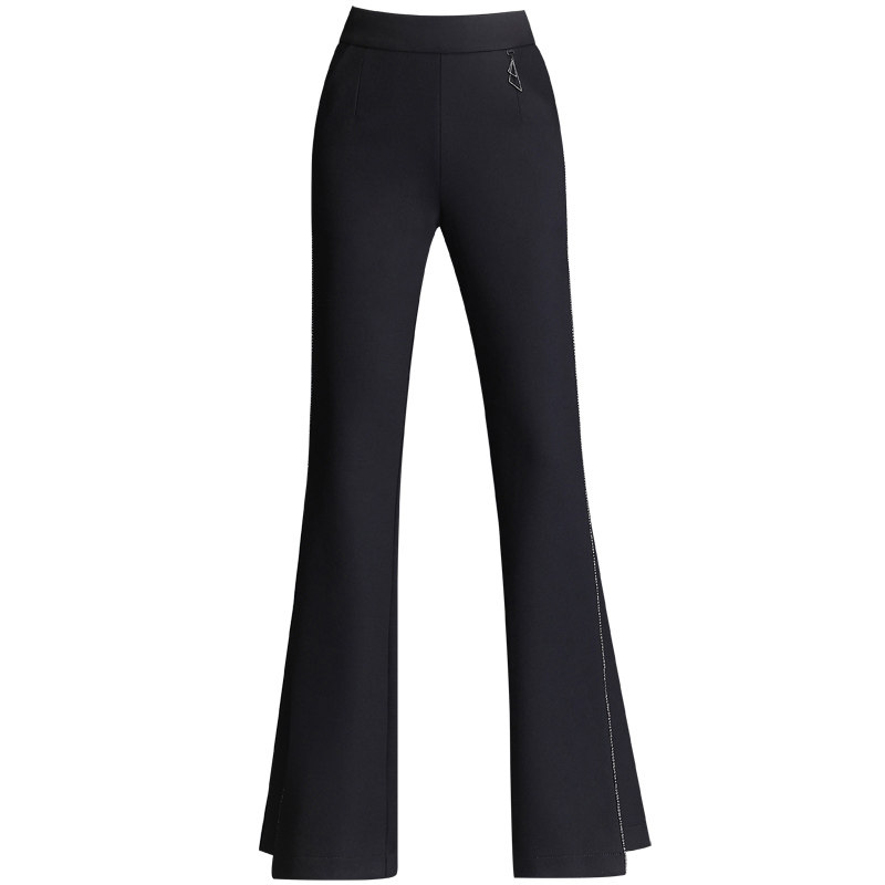 中年微喇裤春秋2020新款高腰长裤子 娇兰芭莉中老年女装