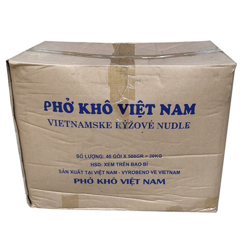 越南干河粉 PHO KHO汤米粉500g每袋扁粉袋装牛肉切粉原料清水河粉 - 图0