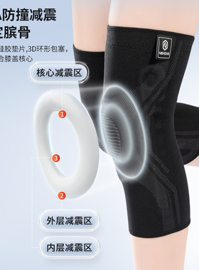 运动护膝篮球装备男膝盖支撑护具健身关节保暖跑步跳绳保护膝盖女