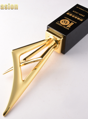 新款金属水晶奖杯定制定做尖峰时刻创意刻字优秀员工颁奖纪念年会